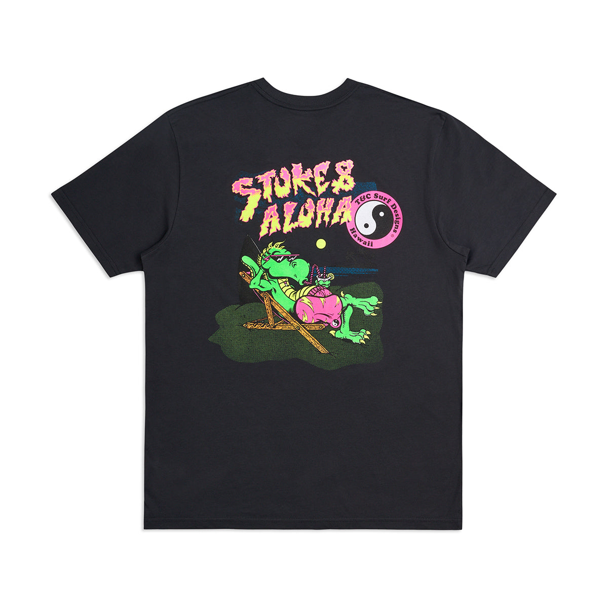 Tortuga Lizzard S/S Tee - Washed Black 2023