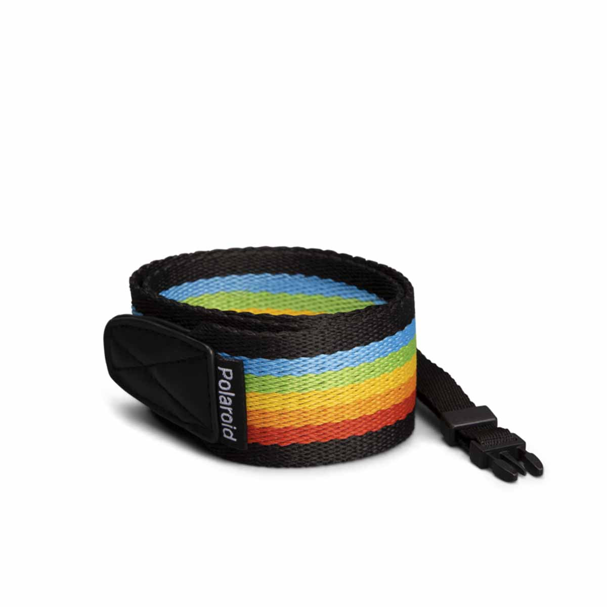 POLAROID Camera Strap Flat Rainbow Black