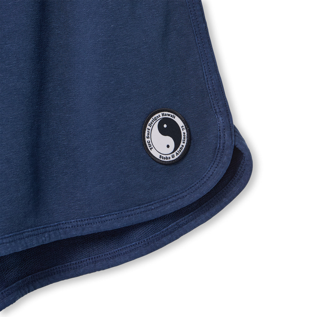T&C Surf Designs Women Plain Fleece Short-Dark Navy