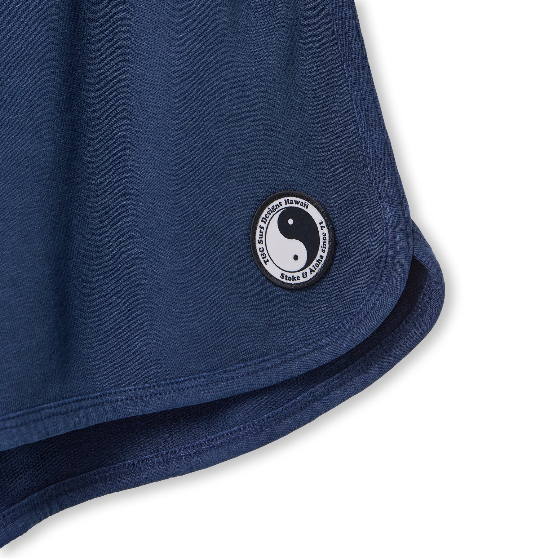 T&C Surf Designs Women Plain Fleece Short-Dark Navy