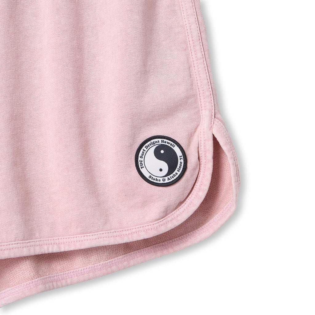 T&C Surf Designs Women Plain Fleece Short-Old Pink