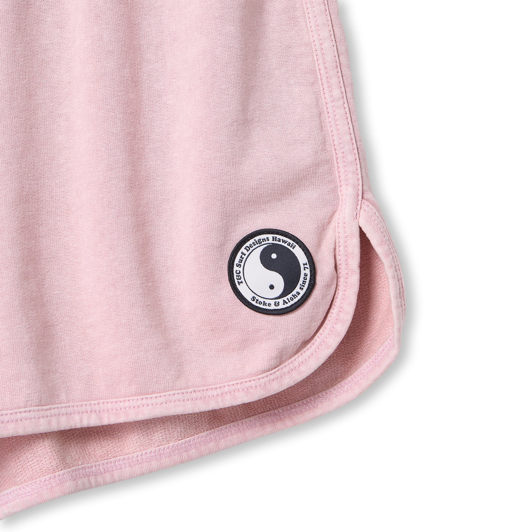 T&C Surf Designs Women Plain Fleece Short-Old Pink
