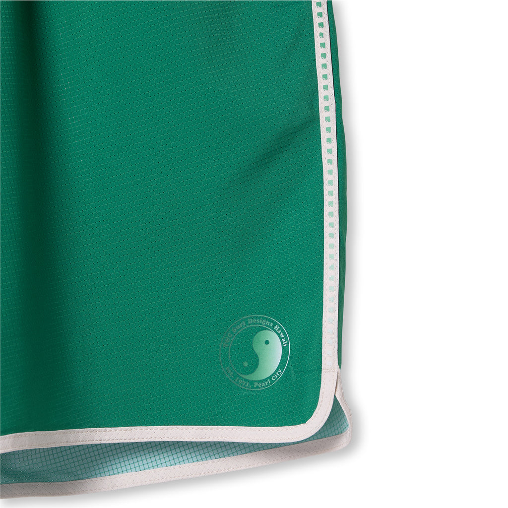 T&C Surf Designs Elastic Scalop 19"  Beach Short-Green