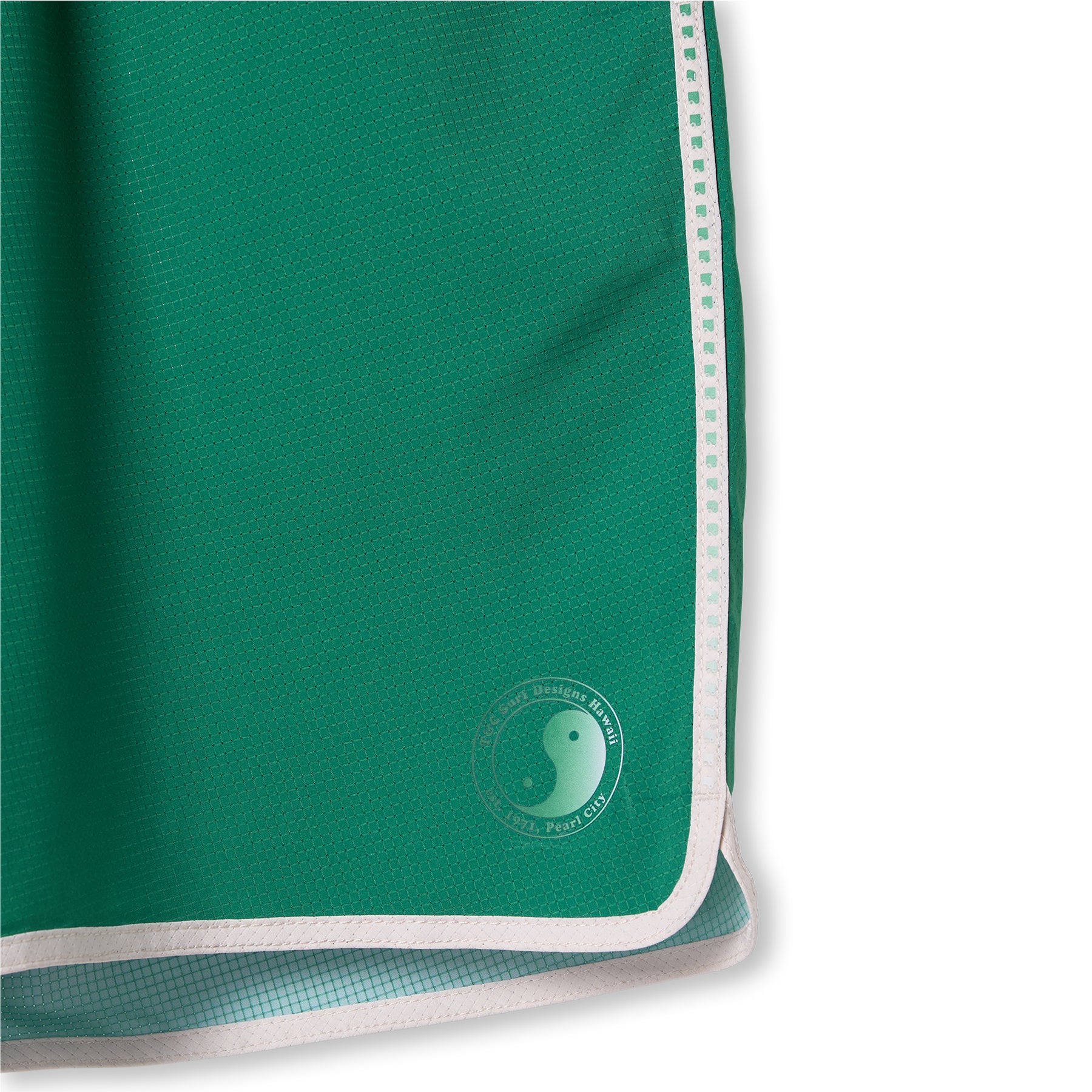 T&C Surf Designs Elastic Scalop 19"  Beach Short-Green