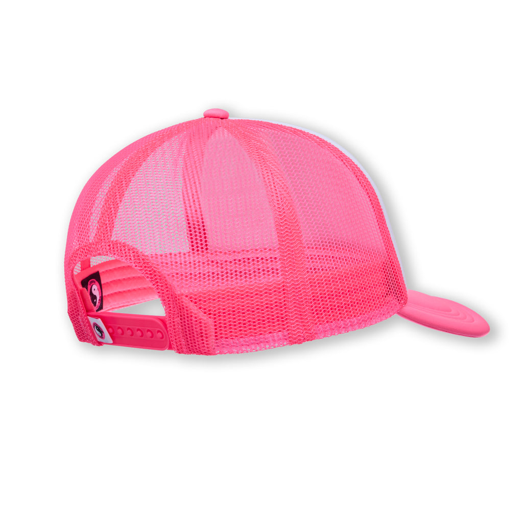 T&C Surf Designs Aloha Foam Trucker Cap-White / Pink