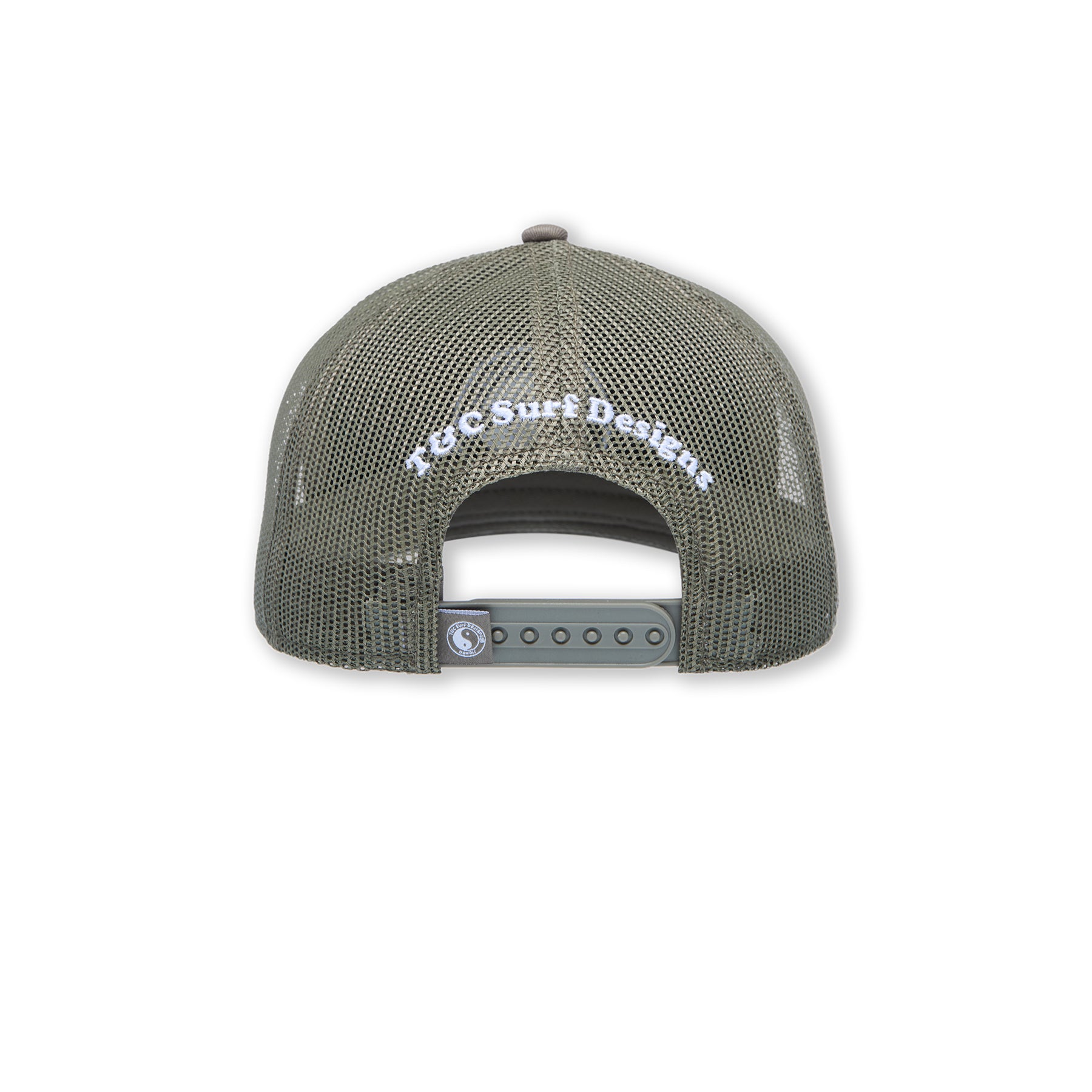 T&C Surf Designs YY Plain Trucker Cap-Military Green / Military Green Logo