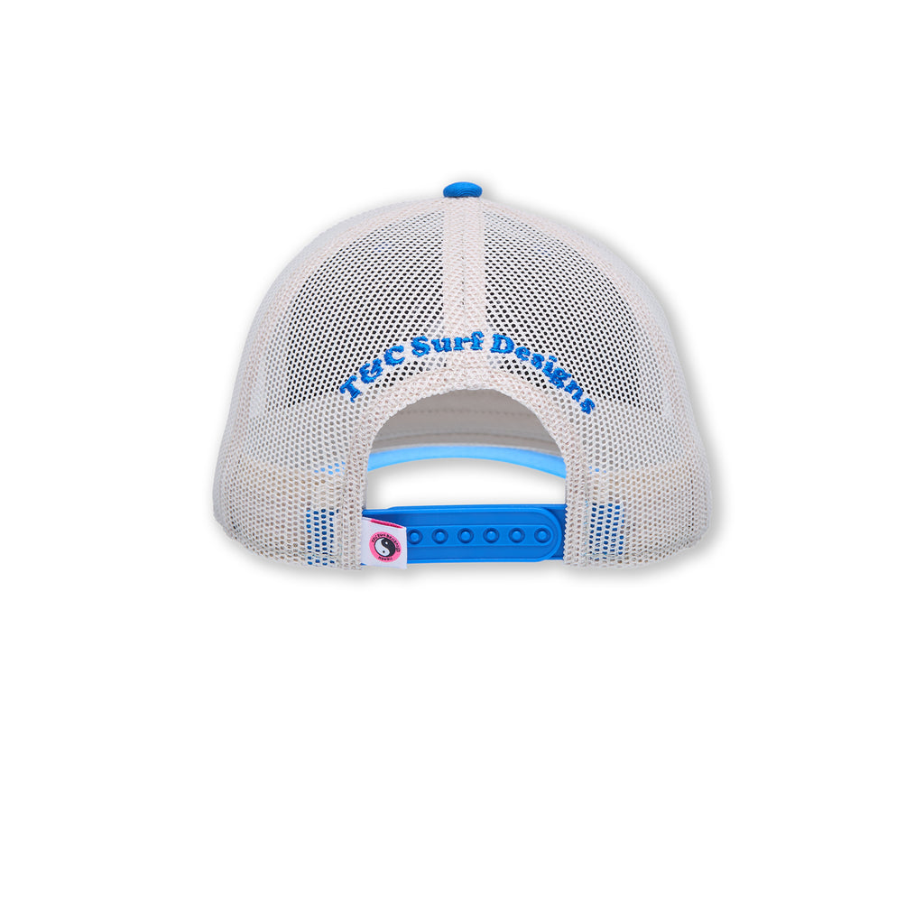 T&C Surf Designs YY Multico Trucker Cap-Elec. Blue / Off white / Pink Logo