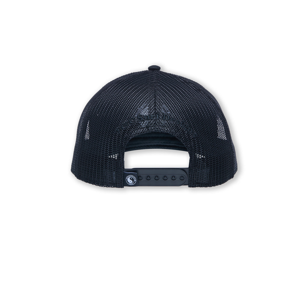 T&amp;C Surf Designs YY Plain Trucker Cap-Black / Black Logo