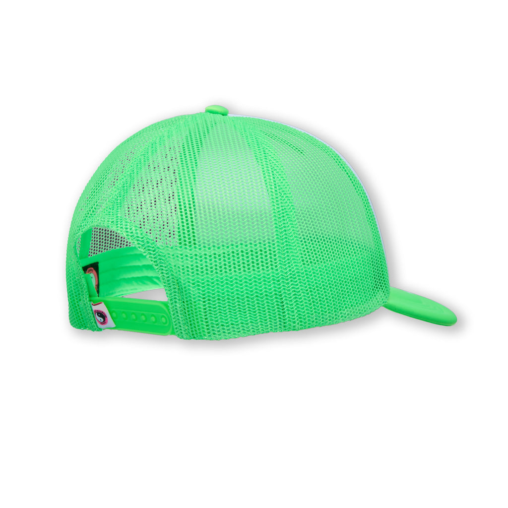 T&C Surf Designs Aloha Foam Trucker Cap-Fluo Green / White