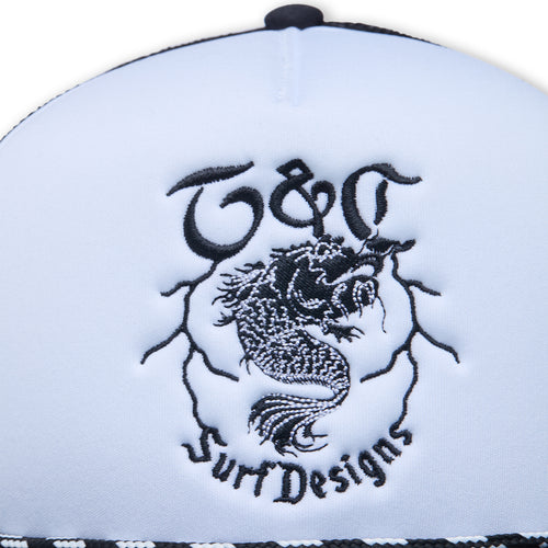 T&amp;C Surf Designs Koi Foam Trucker Cap-Black
