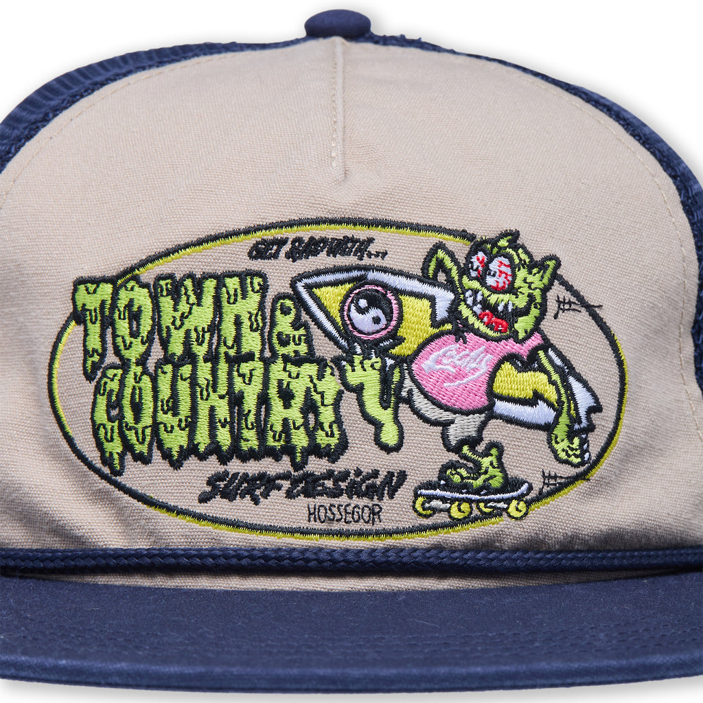 T&C Surf Designs Funco Unstructured Trucker Cap-Navy