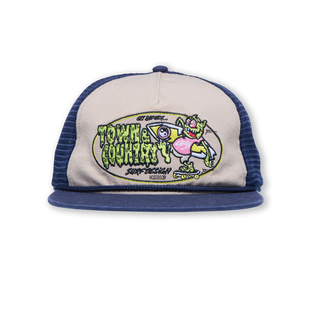 T&C Surf Designs Funco Unstructured Trucker Cap-Navy