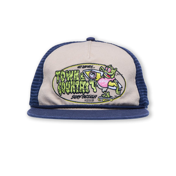 T&C Surf Designs Funco Unstructured Trucker Cap-Navy