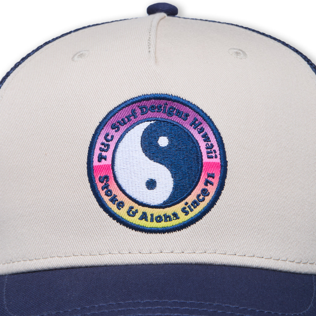 T&C Surf Designs YY Multico Trucker Cap-Natural / D.Navy / Gradient logo