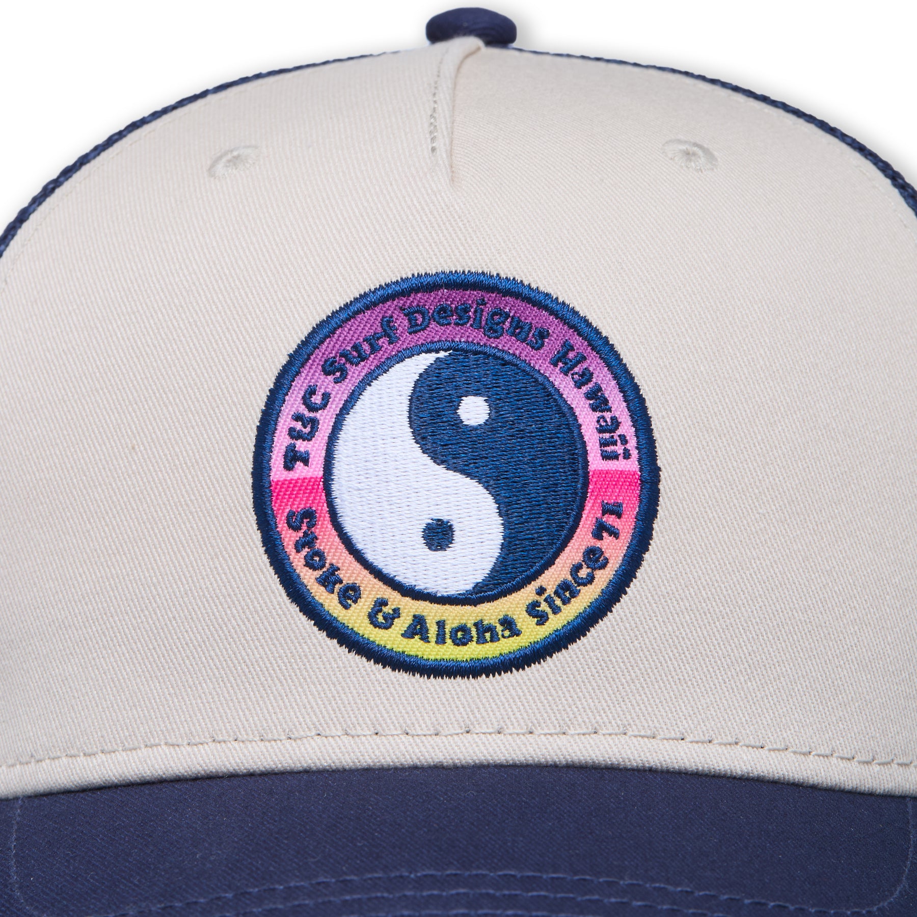 T&C Surf Designs YY Multico Trucker Cap-Natural / D.Navy / Gradient logo