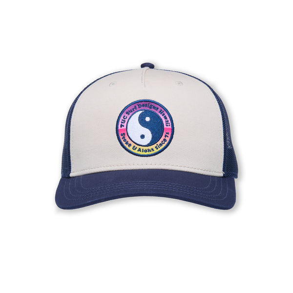T&C Surf Designs YY Multico Trucker Cap-Natural / D.Navy / Gradient logo