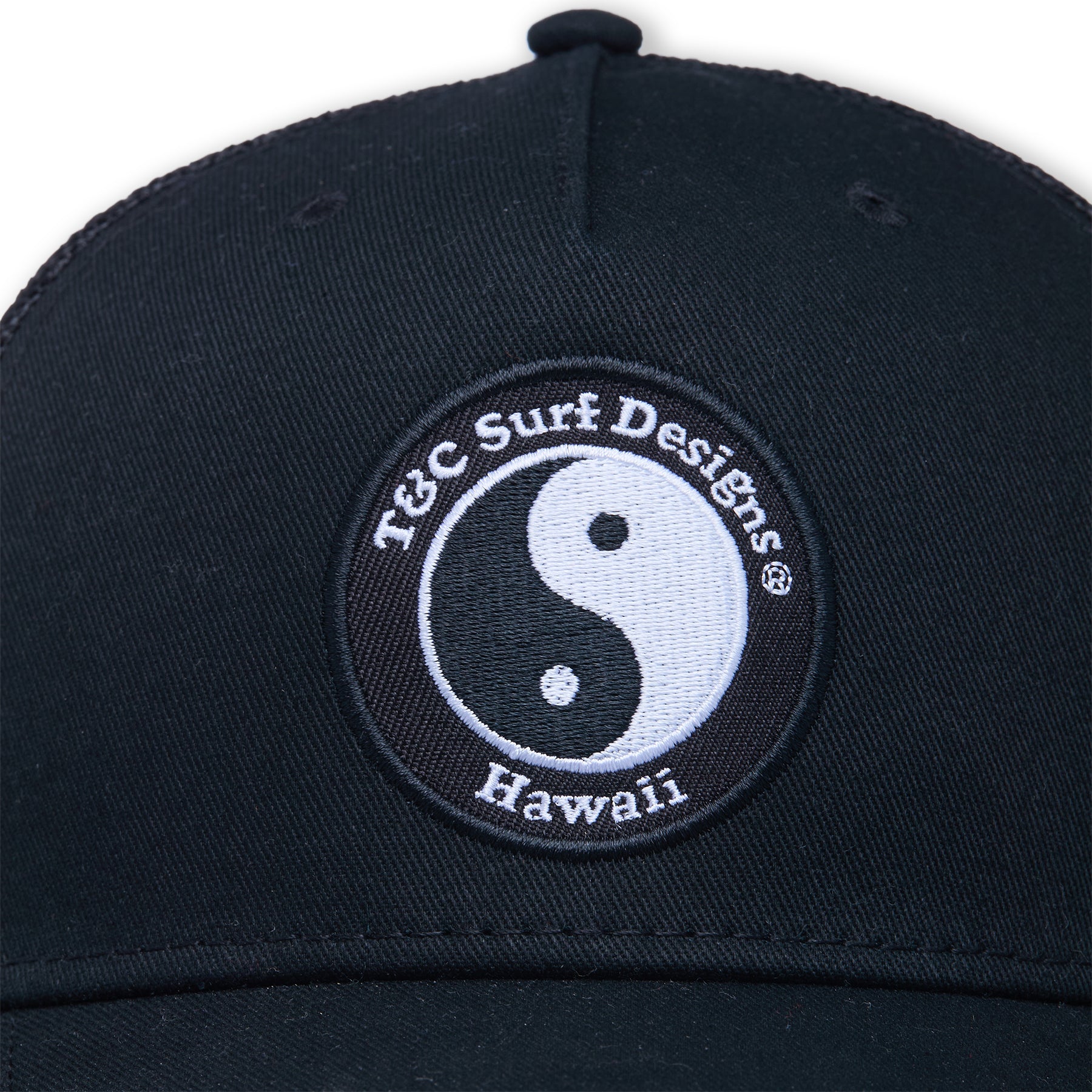 T&amp;C Surf Designs YY Plain Trucker Cap-Black / Black Logo