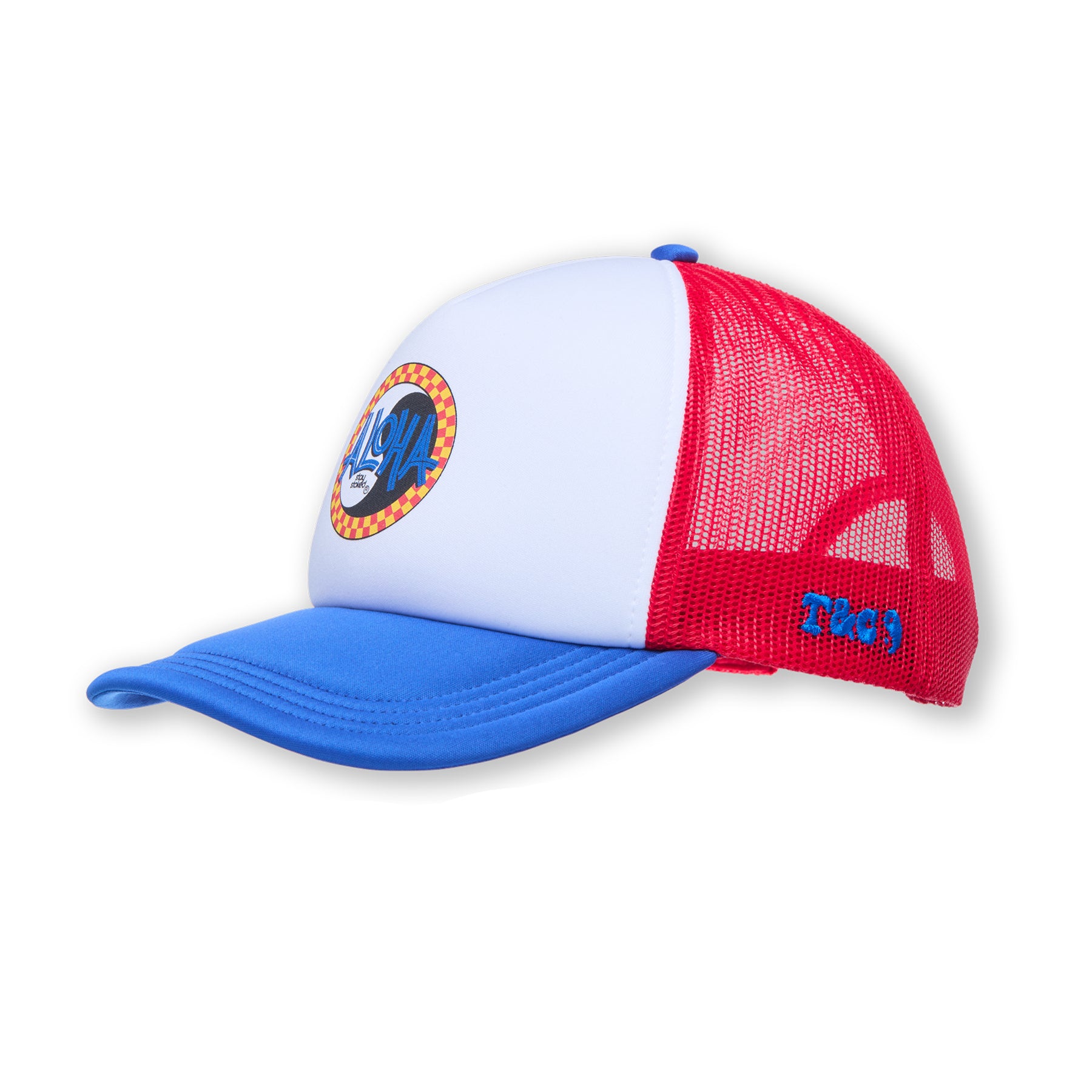 T&C Surf Designs Aloha Foam Trucker Cap-Royal / Red / White