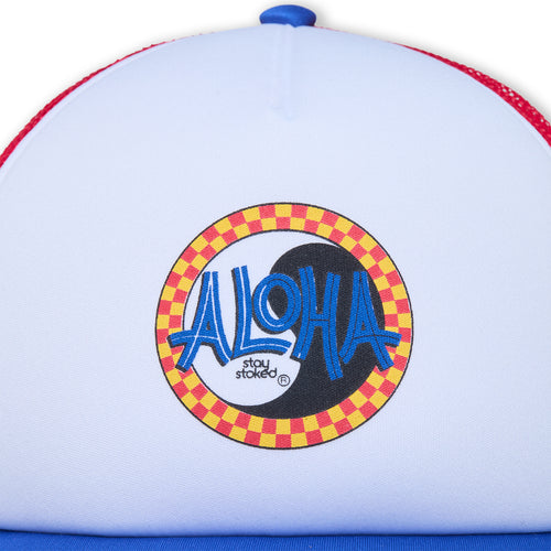 Aloha Foam Casquette Trucker -Royal / Red / White