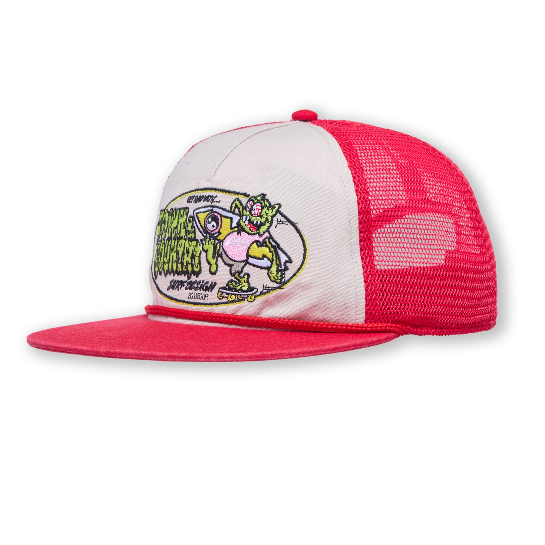 T&amp;C Surf Designs Funco Unstructured Trucker Cap- Red