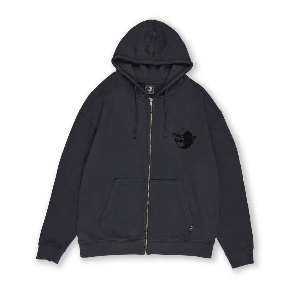 T&C Surf Designs Owner Full Zip Sweat Hoodie-Black