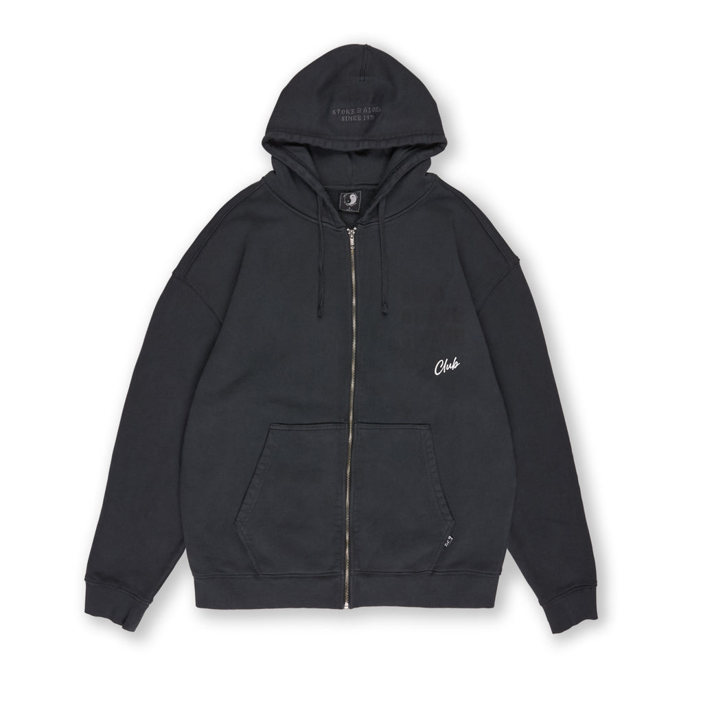 T&C Surf Designs Owner Full Zip Sweat Hoodie-Black