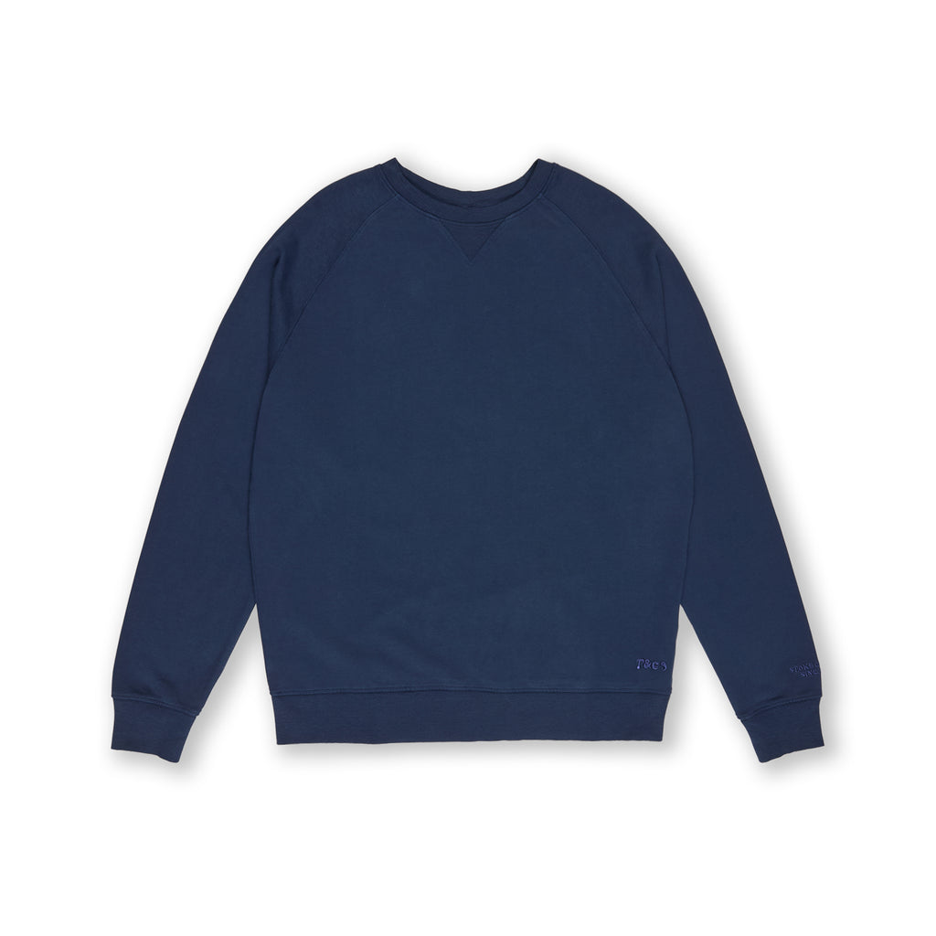 T&amp;C Surf Designs OG Plain Crew Sweat-Dark Navy