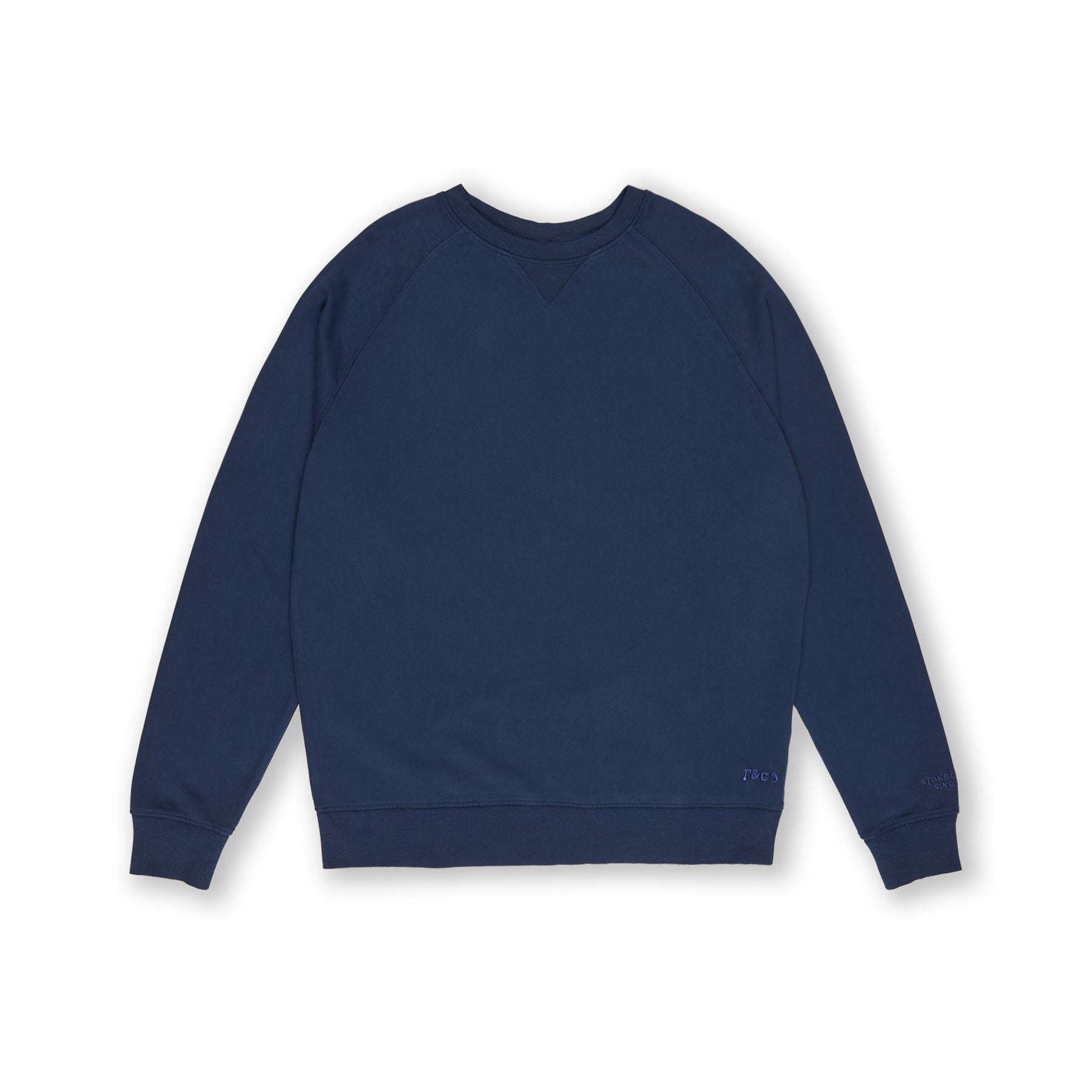T&amp;C Surf Designs OG Plain Crew Sweat-Dark Navy