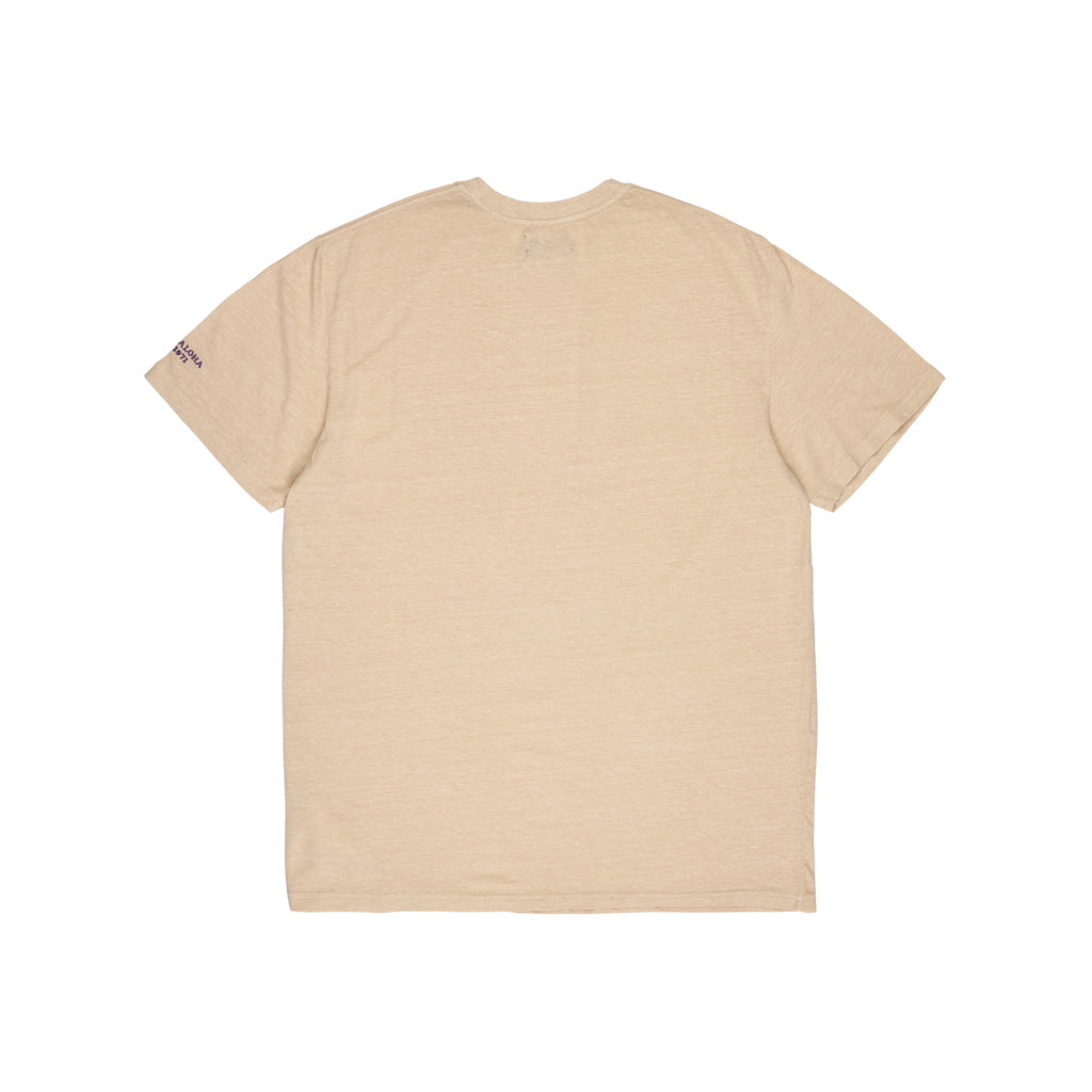 T-shirt lisa de manga curta T&C Surf Designs - Bege acinzentado