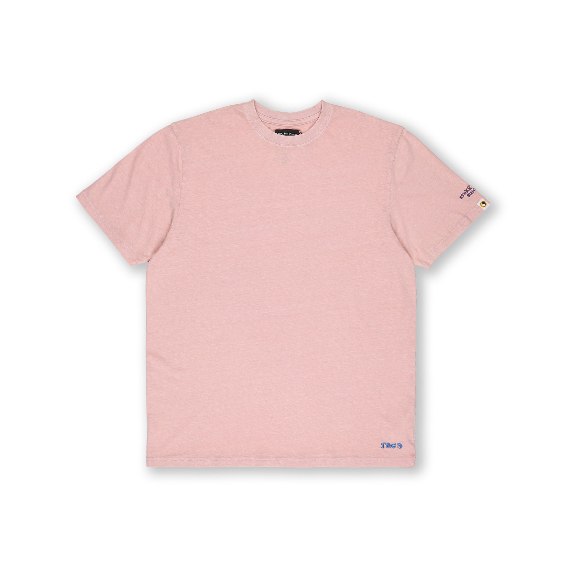 T&C Surf Designs Plain S/S Tee-Old Pink