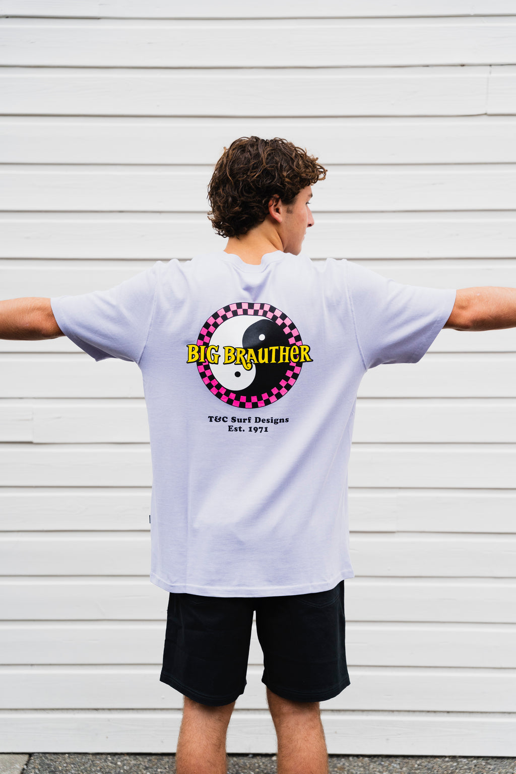 BIG BRAUTHER X T&amp;C Surf Designs T-shirt - Washed Lavender