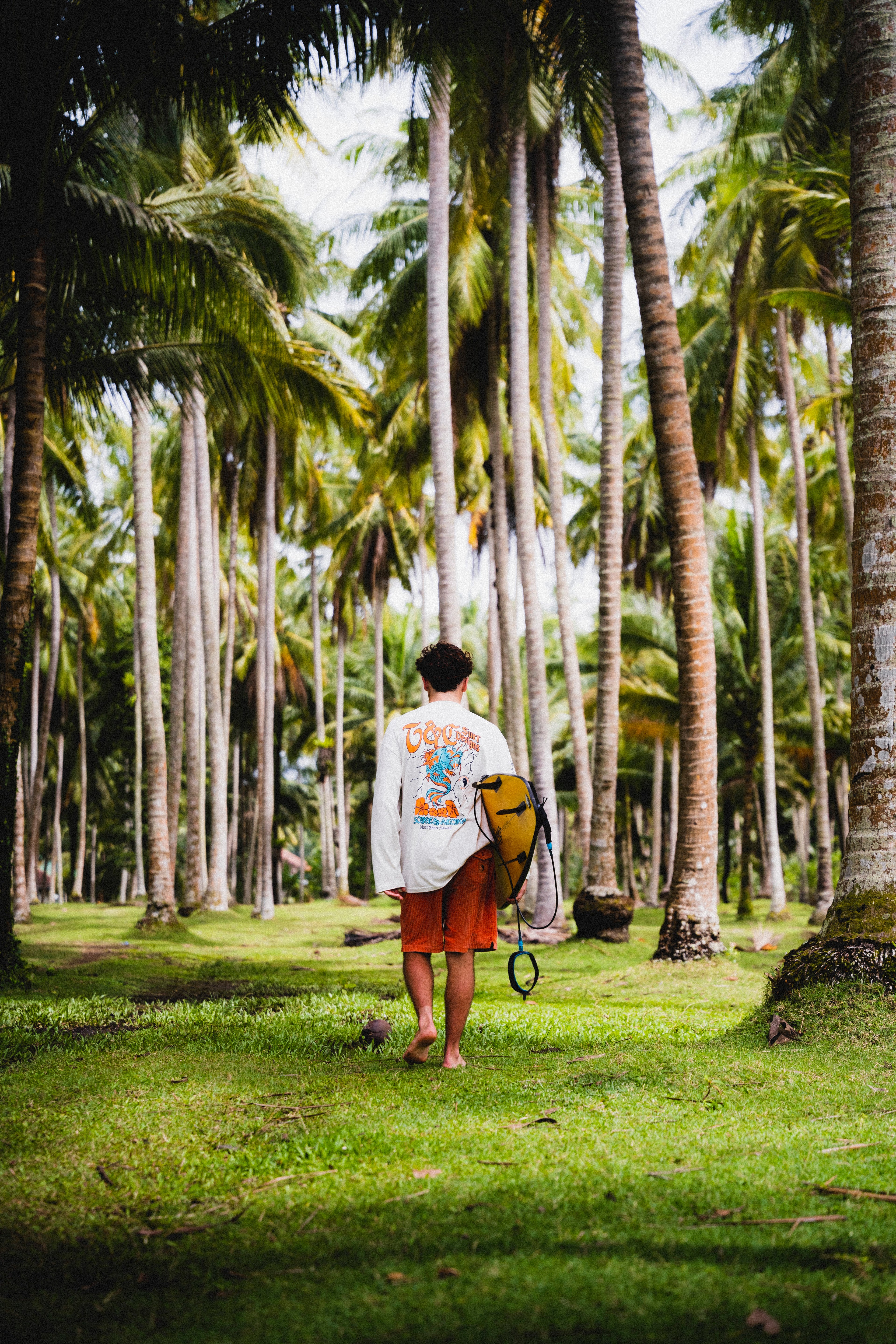T&C Surf Designs Koï Lightning  L/S Tee-Light Grey