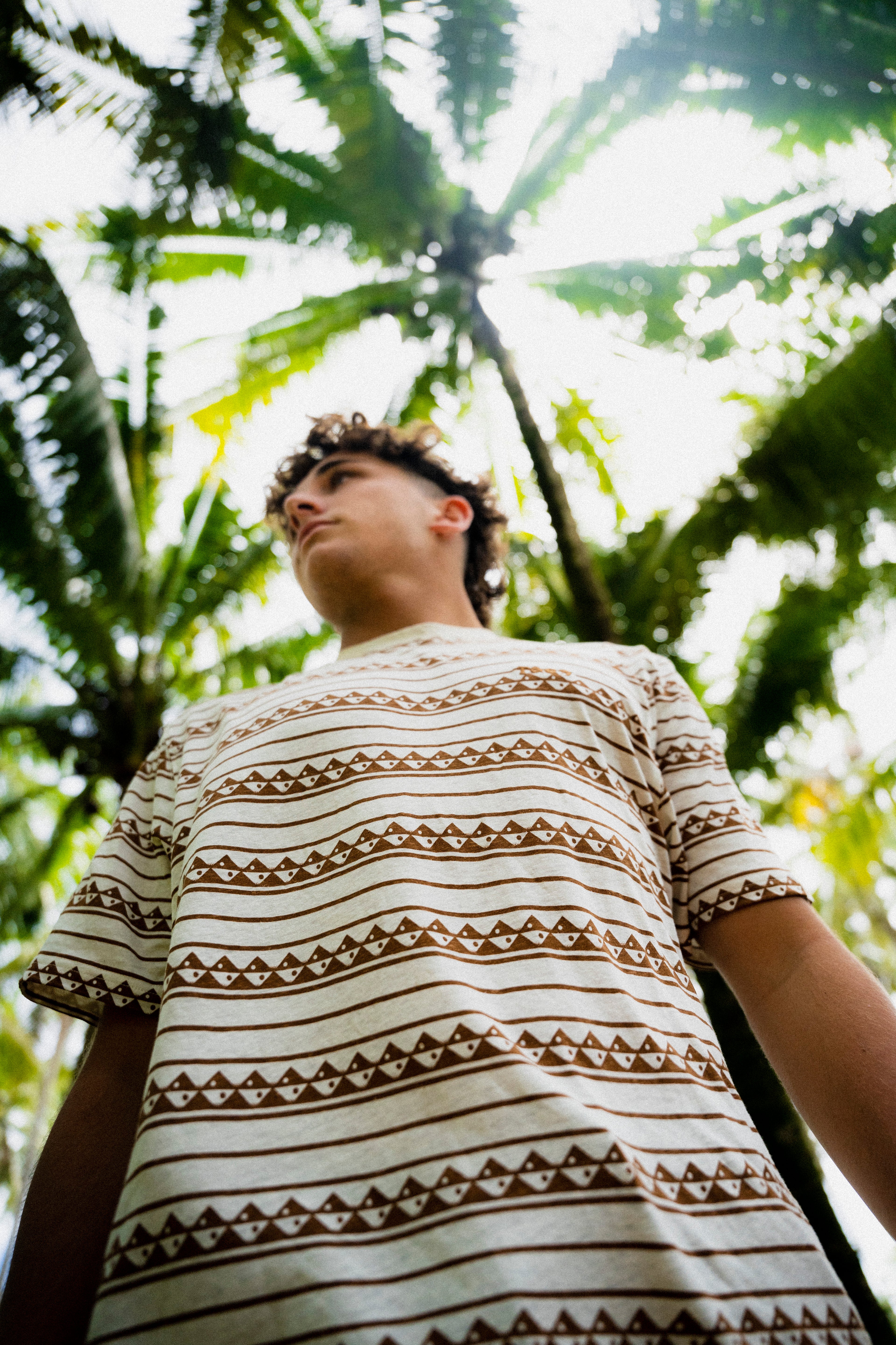 T-shirt de manga curta com riscas KNY da T&C Surf Designs - Borracha