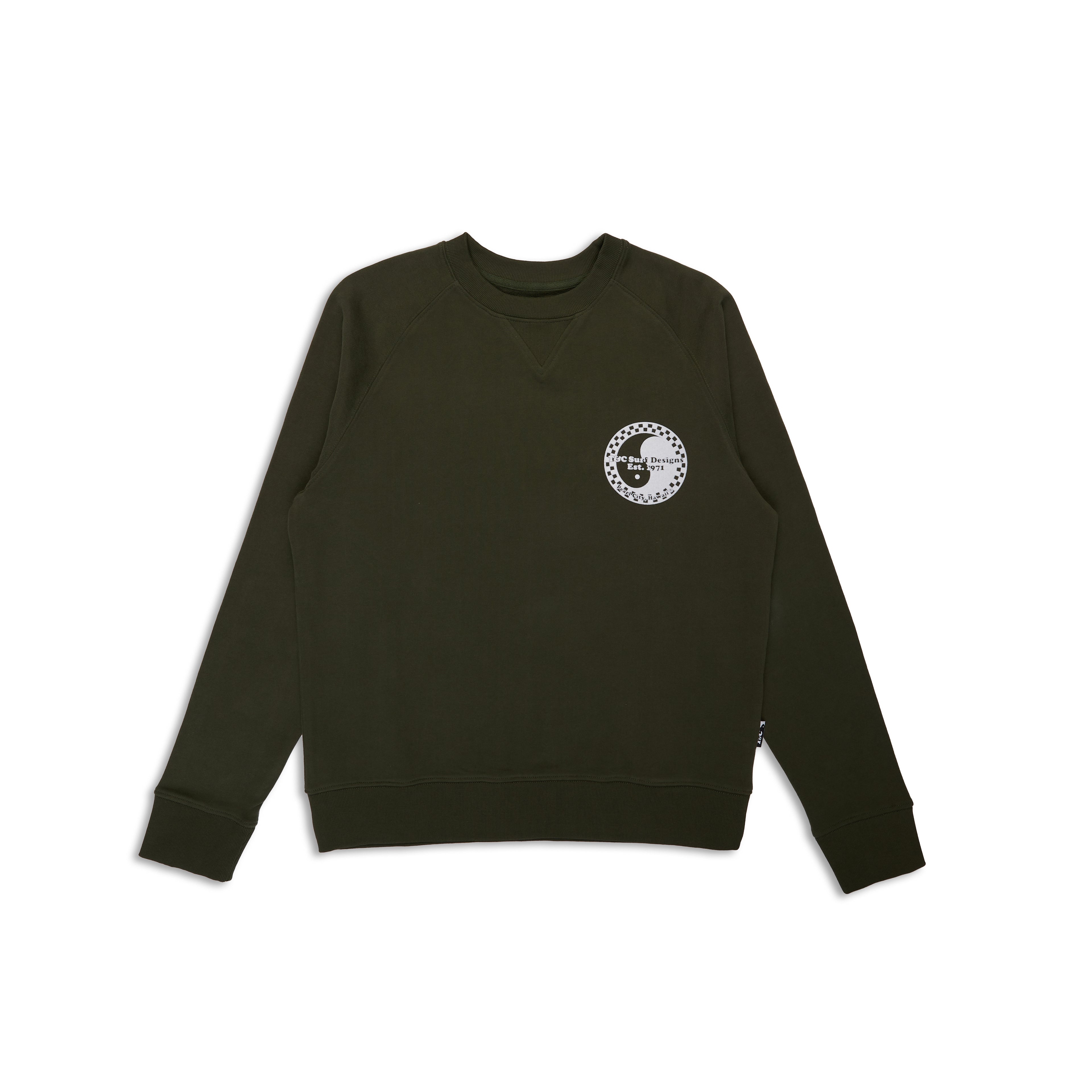 T&C Surf Designs Retro Crew Sweatshirt - Dark Military