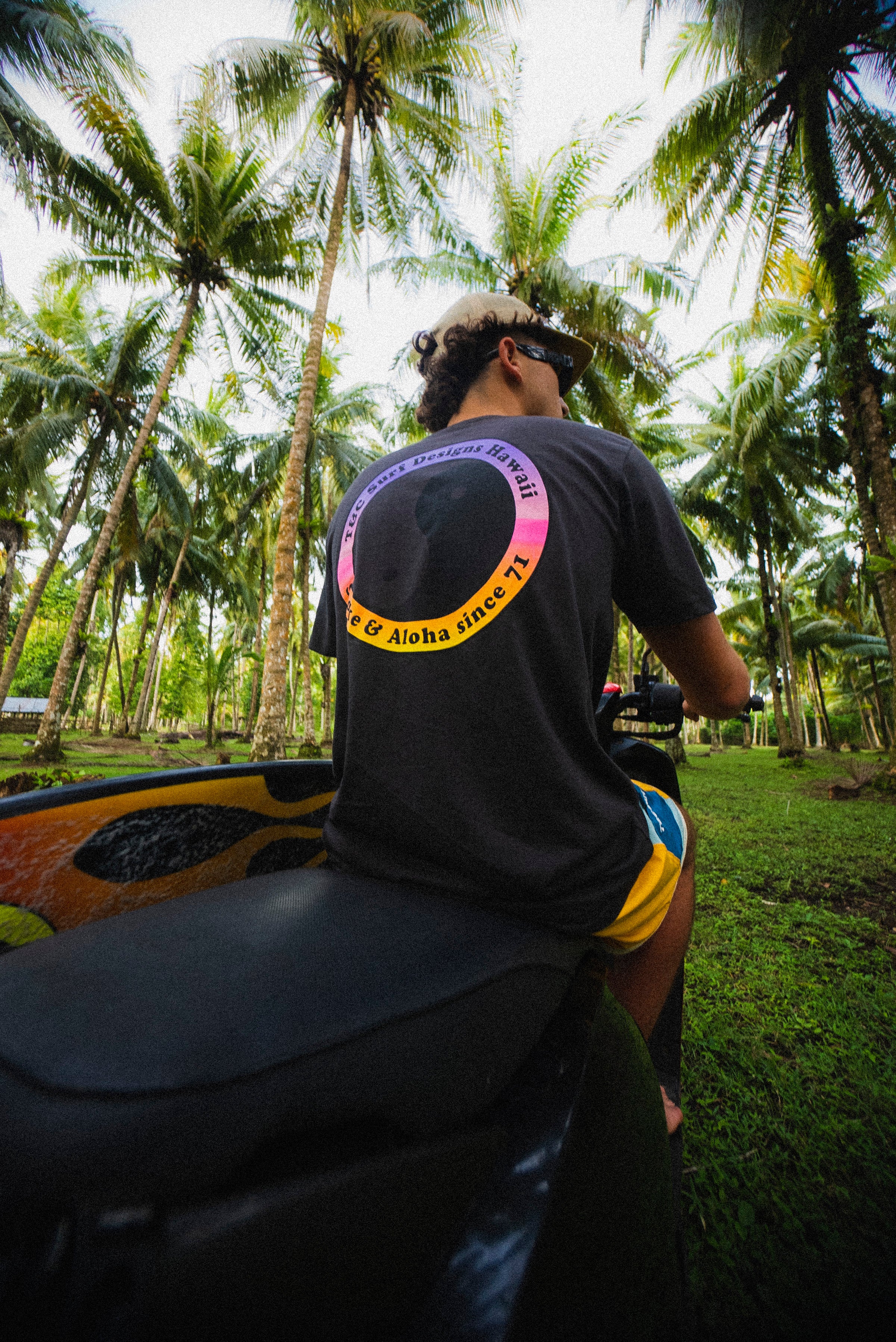 T&C Surf Designs YY 71 Logo  S/S Tee-Wash Black