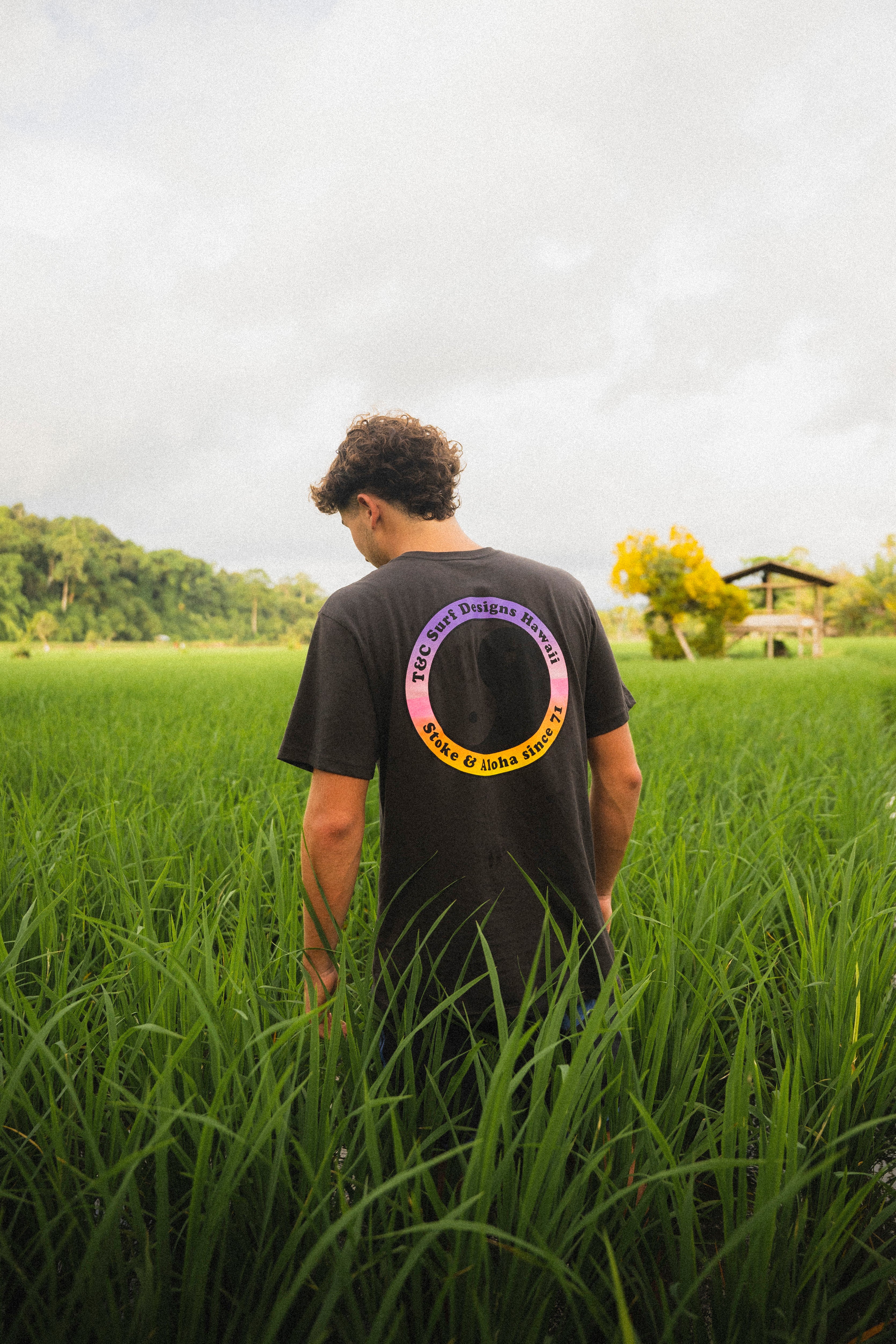 T&C Surf Designs YY 71 Logo  S/S Tee-Wash Black