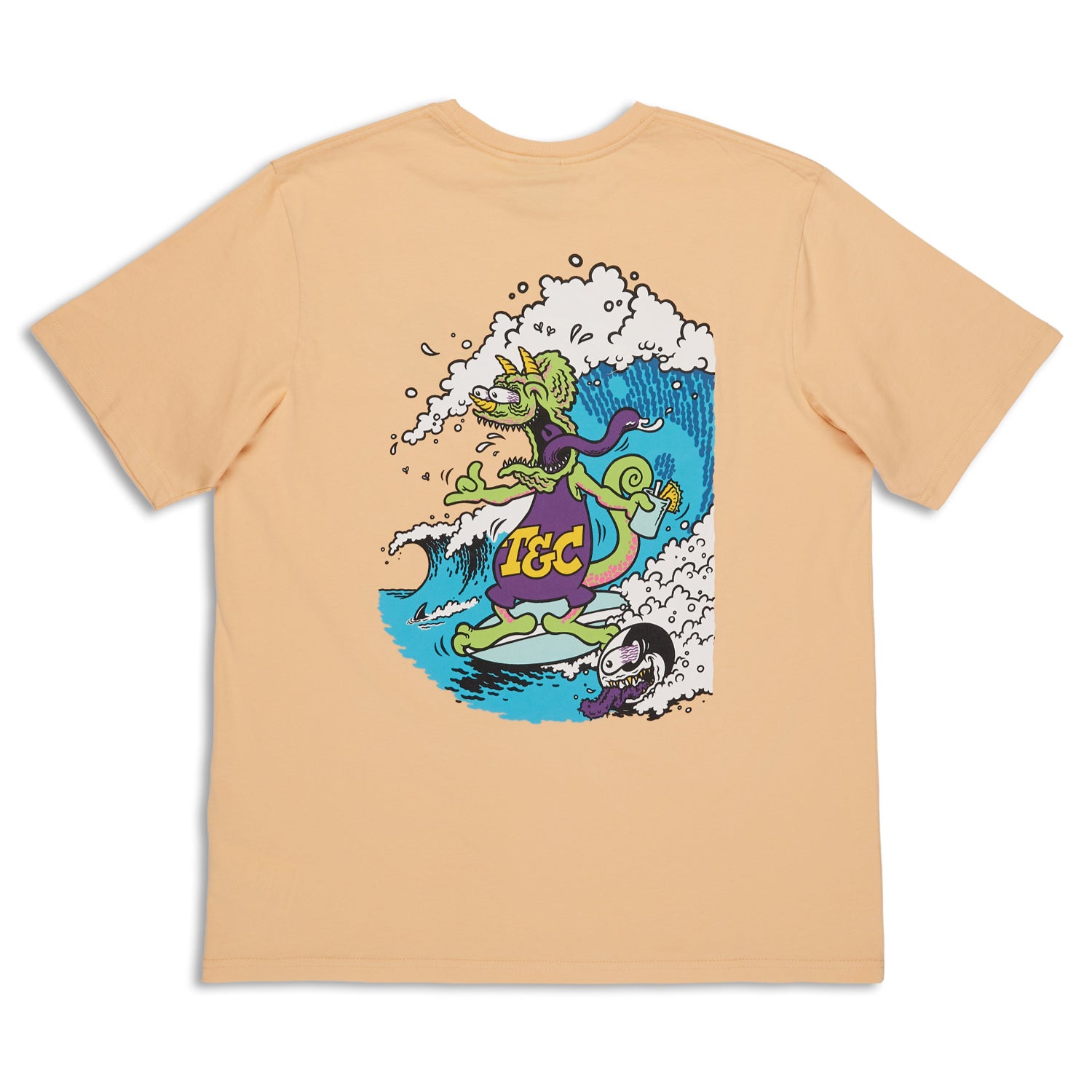 T&C Surf Designs Jon Fink Scene S/S T-Shirt - Used Orange