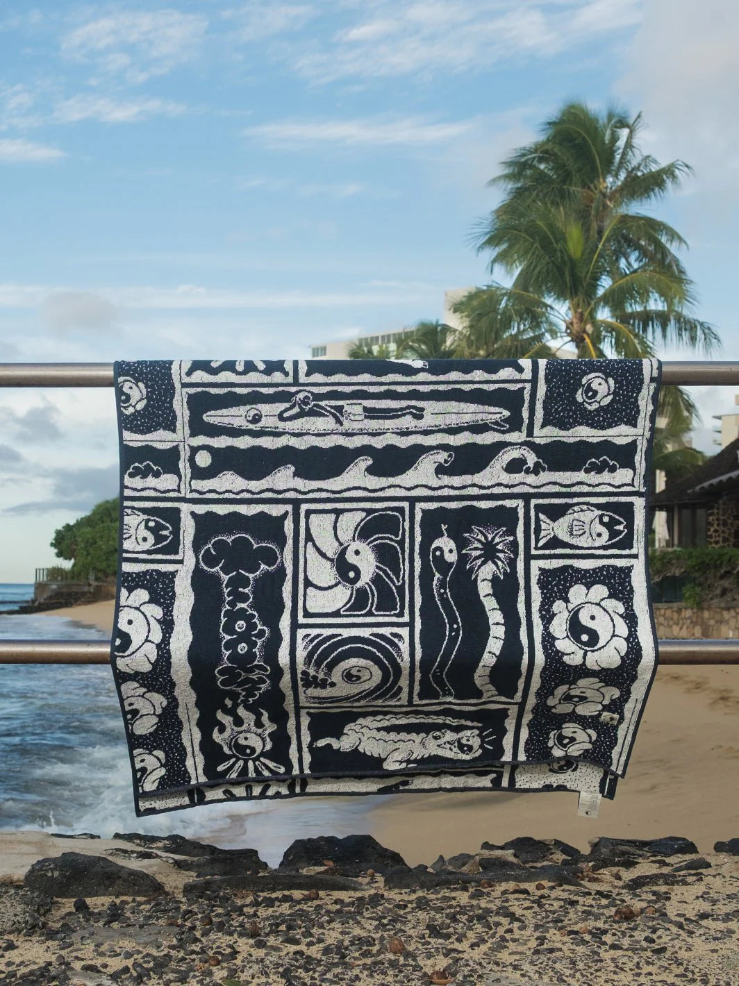 T&C Surf Designs Kenny Camp Towel - Navy