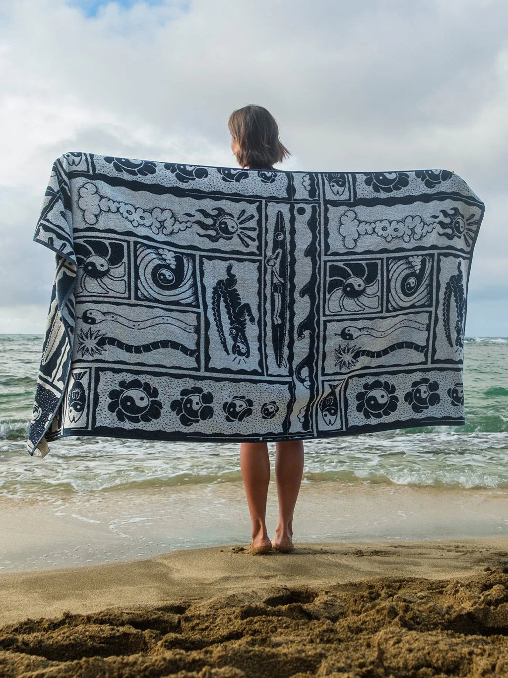 T&C Surf Designs Kenny Camp Towel - Navy