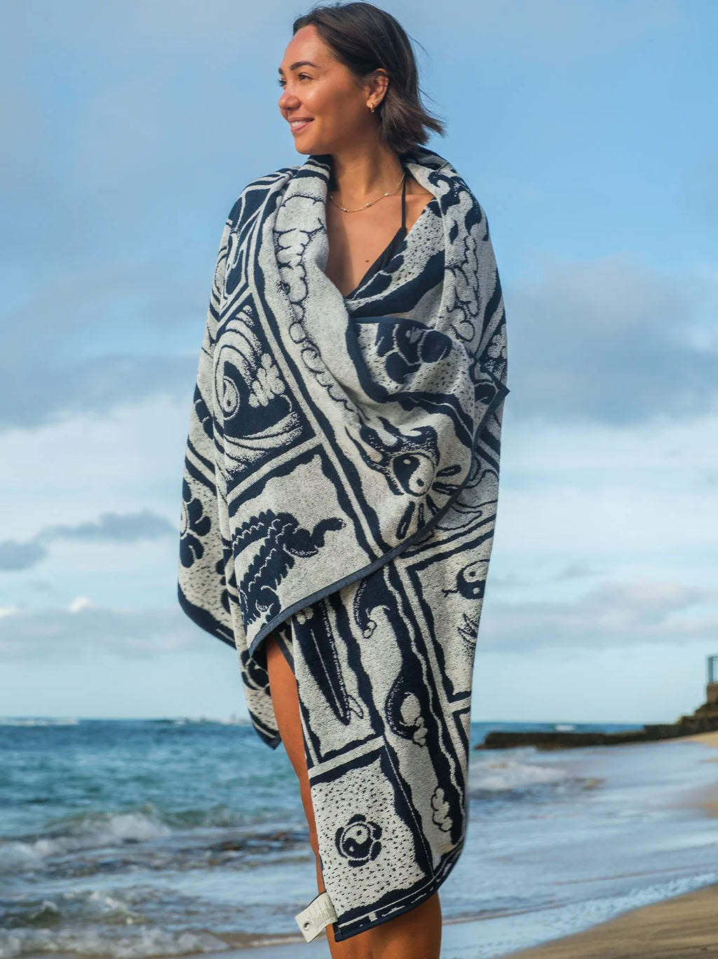 T&C Surf Designs Kenny Camp Towel - Navy