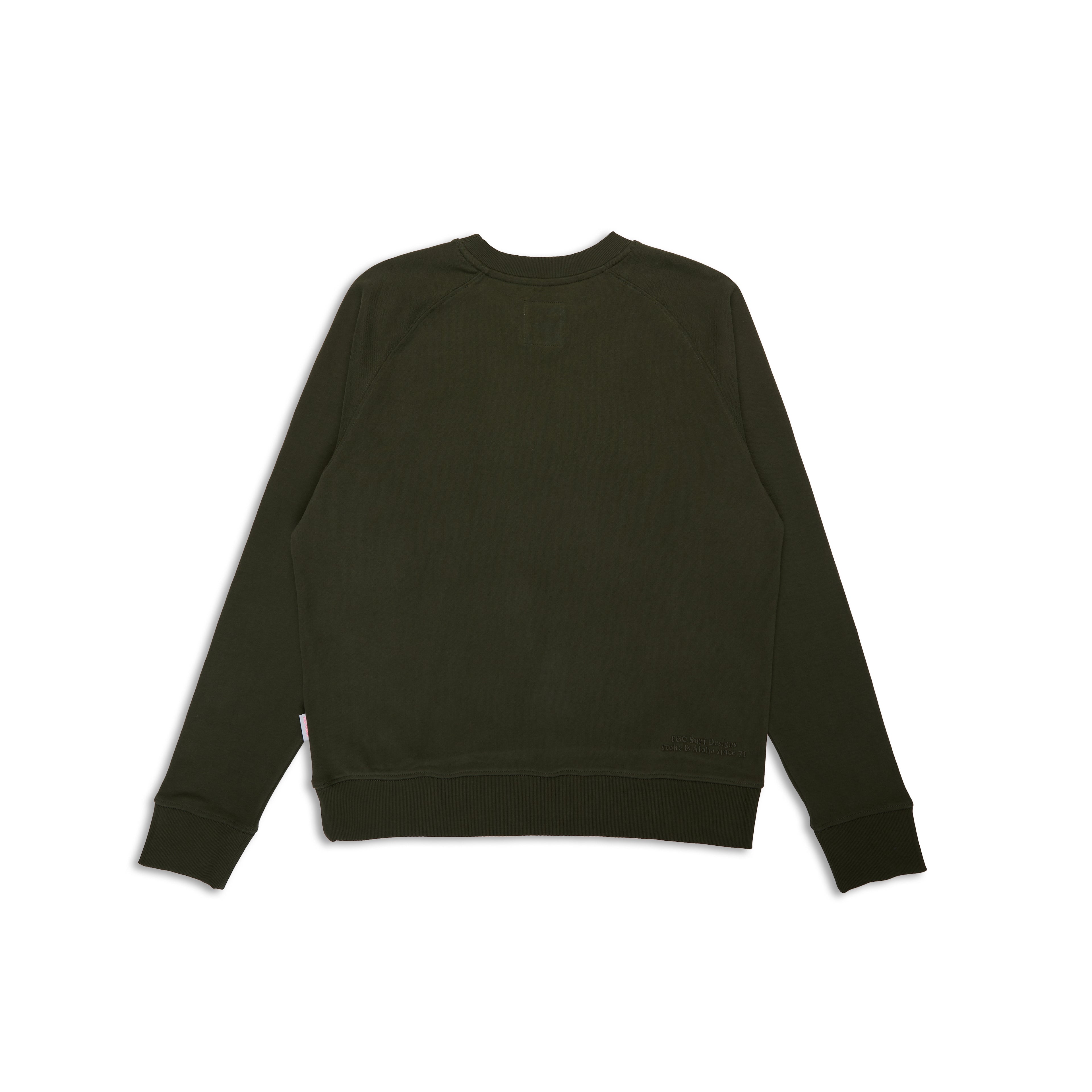 T&C Surf Designs Retro Crew Sweatshirt - Dark Military