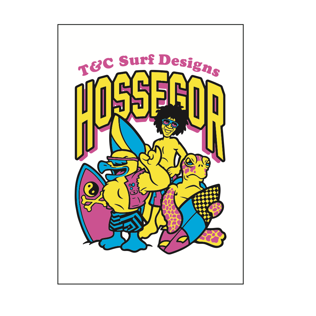 Hossegor Surfing Team - Screen Print Poster