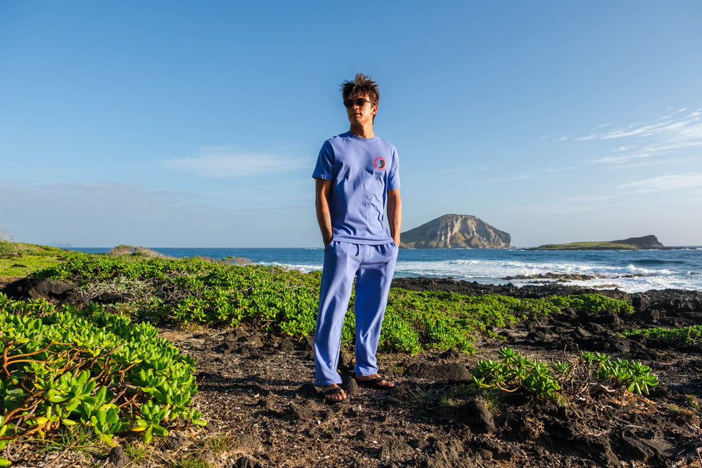 YY 71 Logo  -T-shirt manches courtes - Blueberry