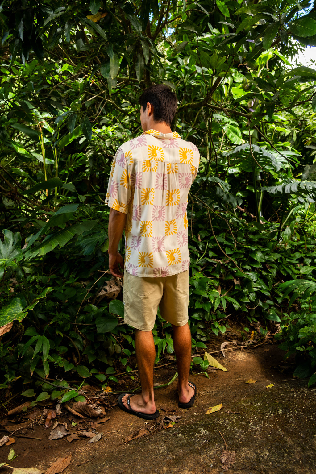 T&C Surf Designs Aloha chemise manches courtes- Dawn Mauve - Sun Check