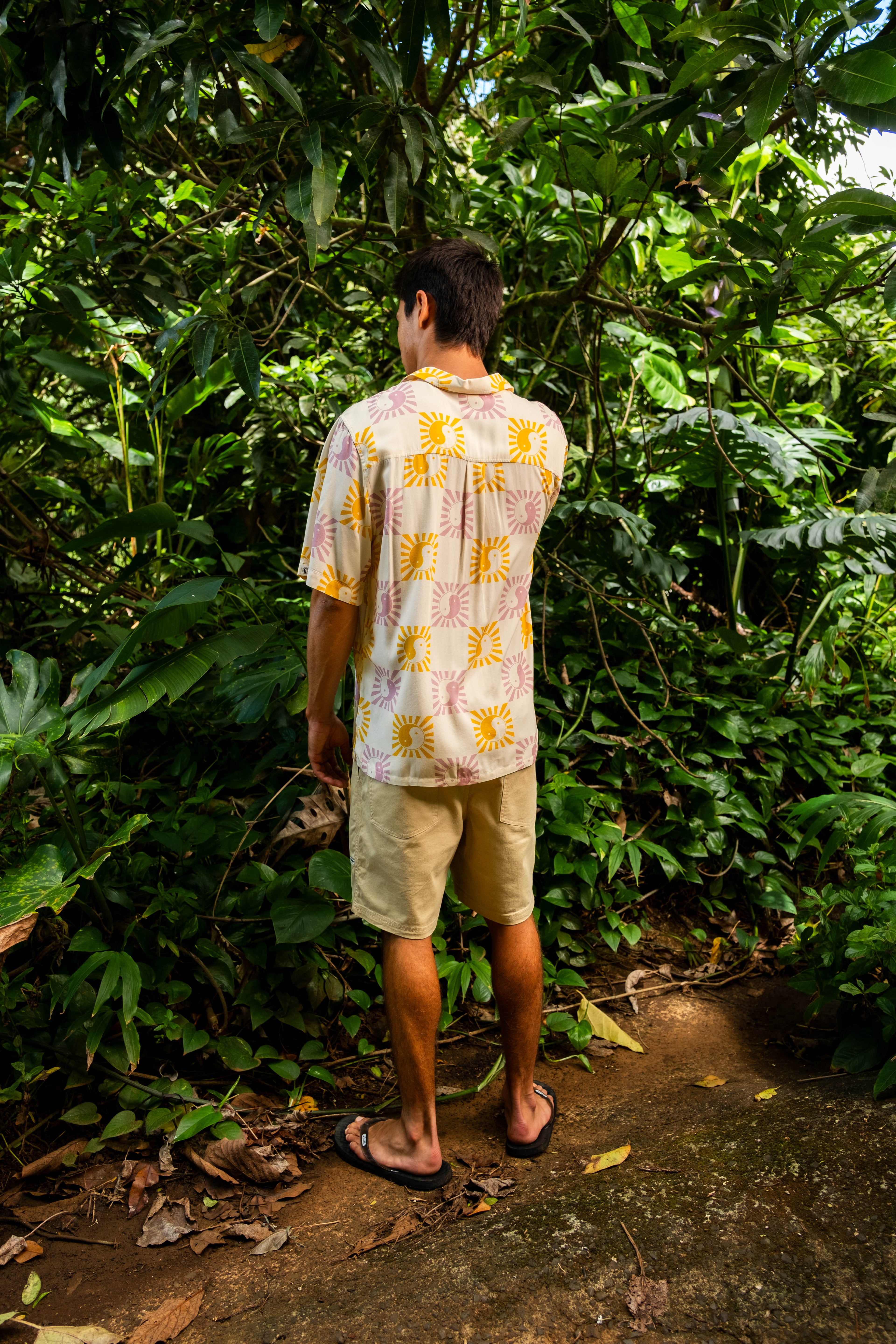 T&C Surf Designs Aloha S/S Shirt - Dawn Mauve - Sun Check