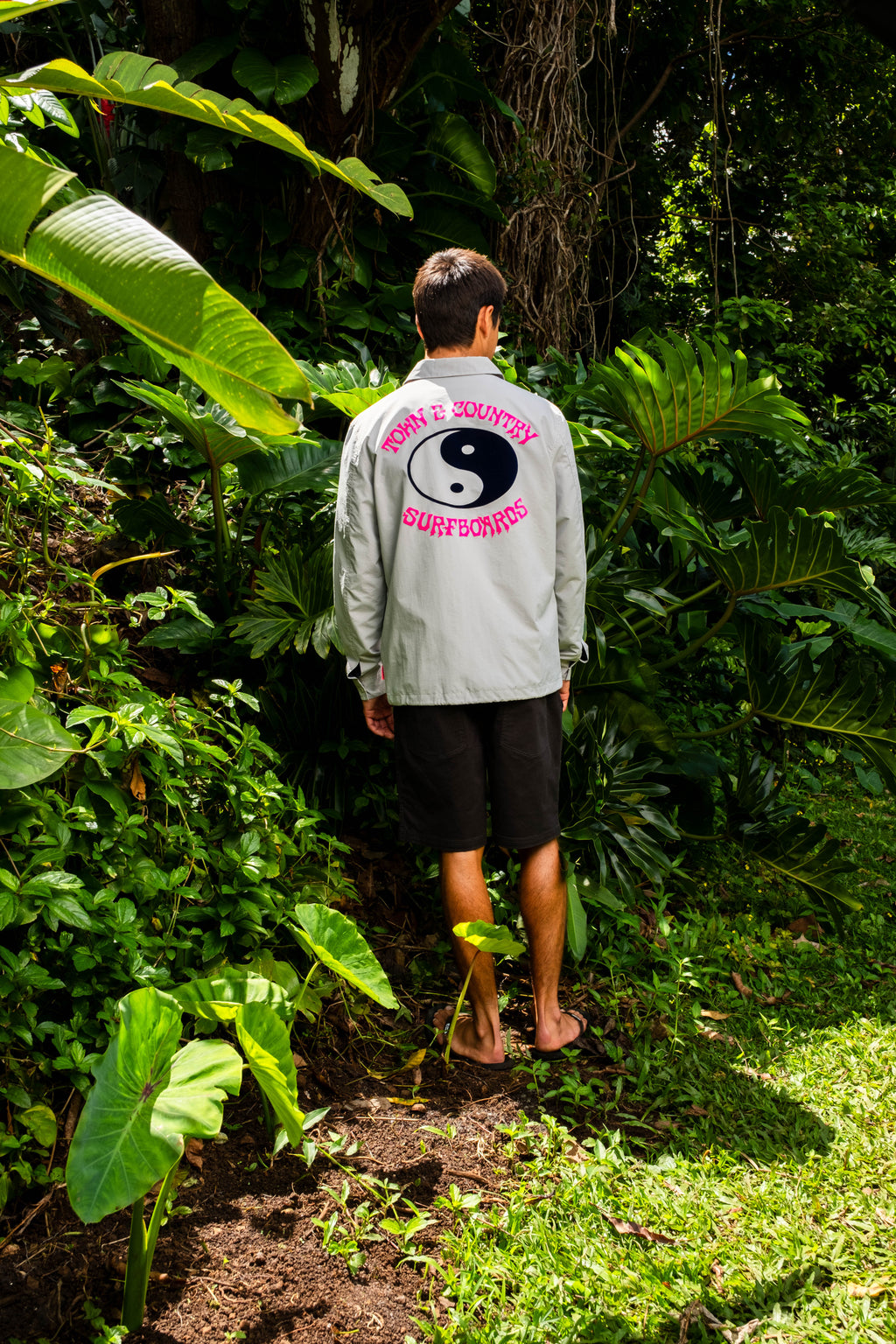 T&C Surf Designs Nylon Coach Jacket - Gray