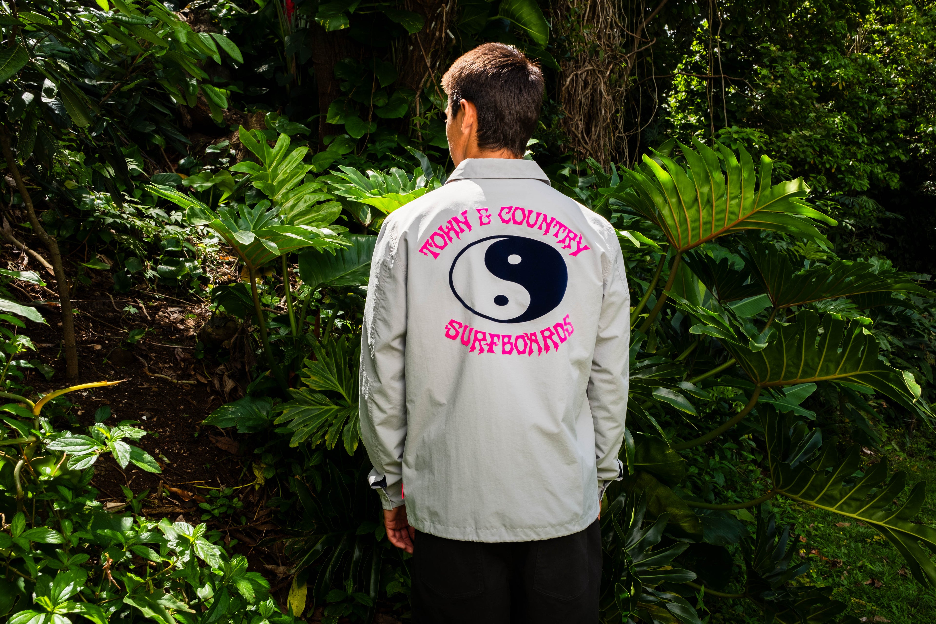 T&C Surf Designs Nylon Coach Jacket - Gray