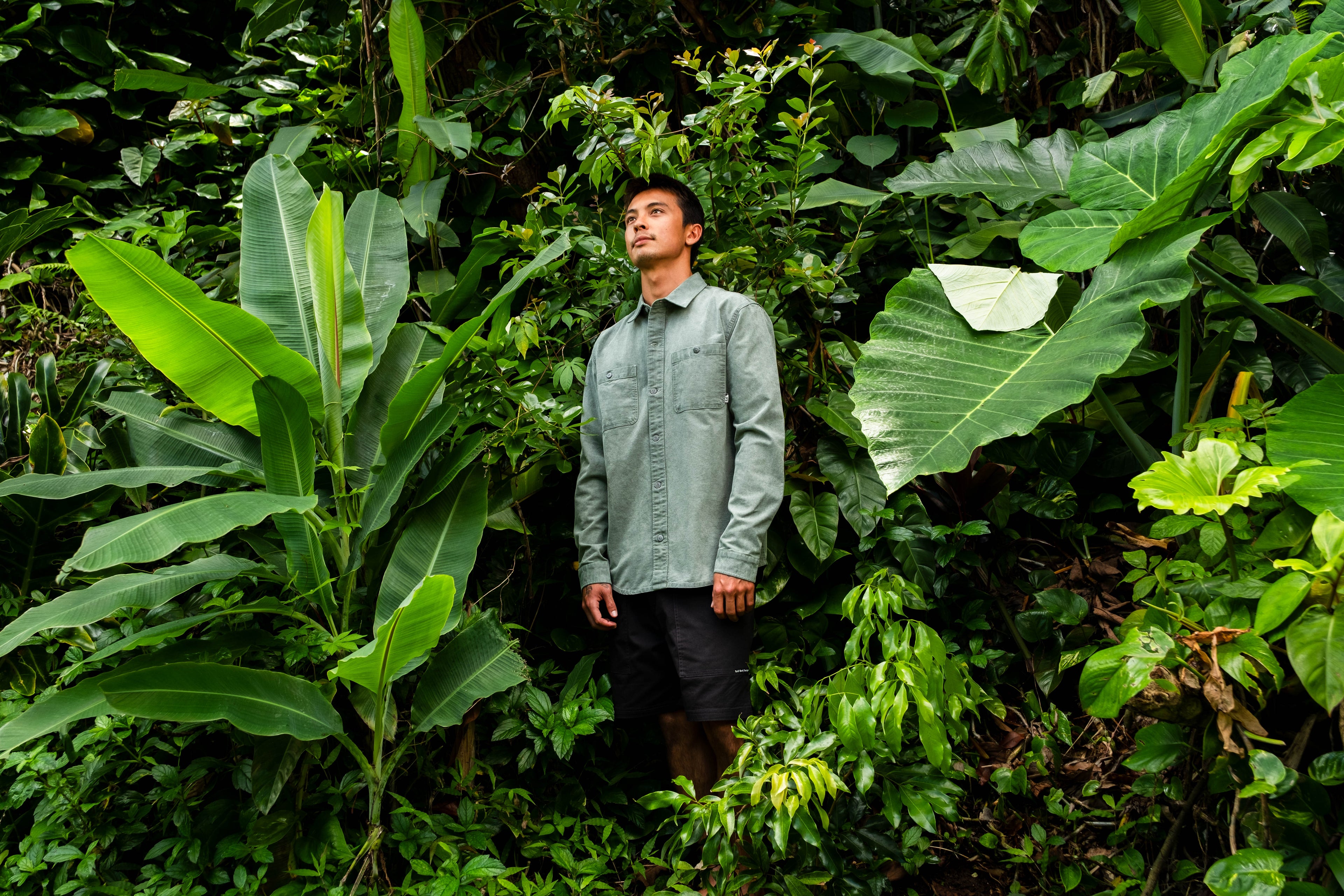 T&C Surf Designs Town Over Shirt - Gray Green