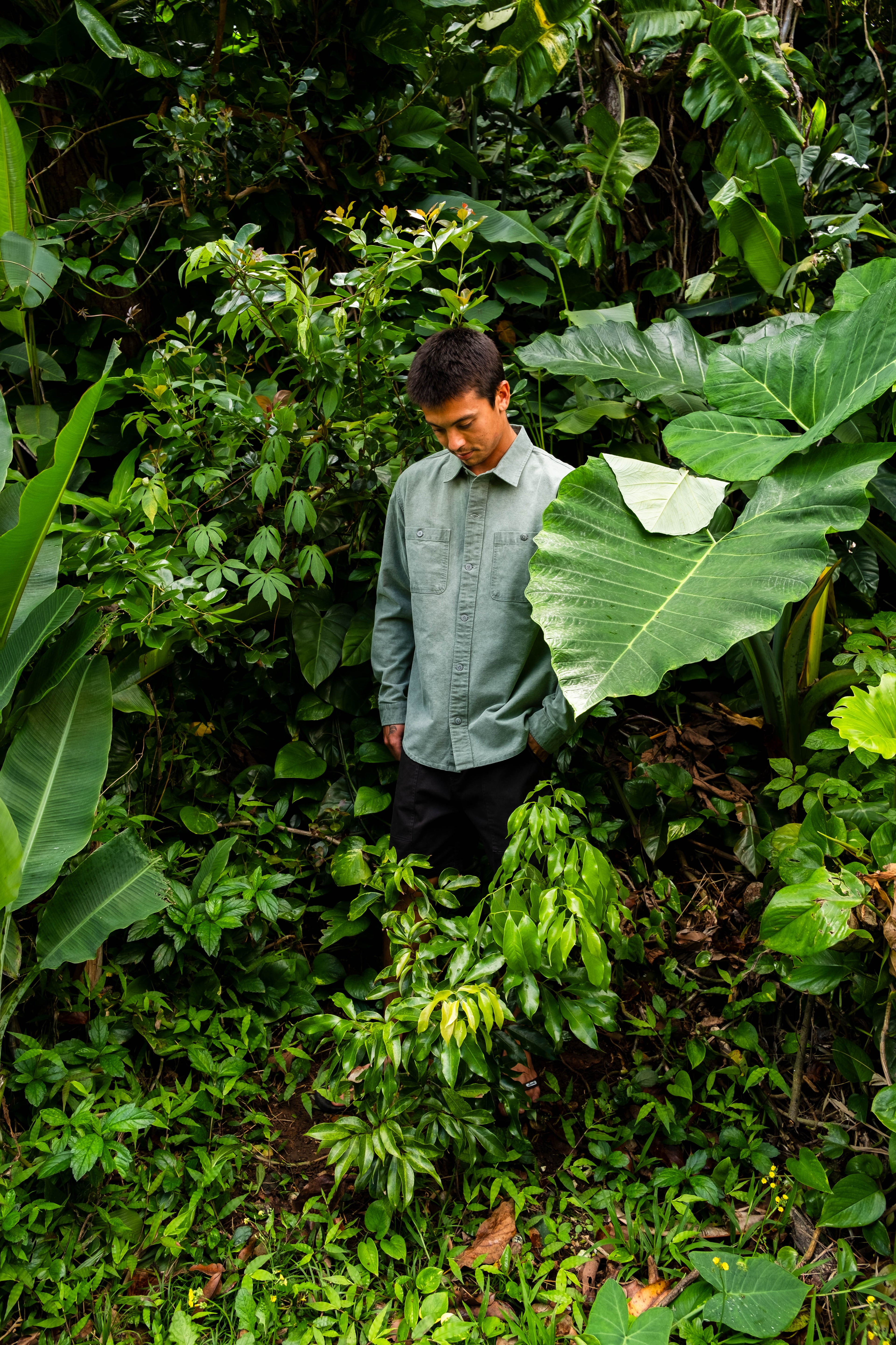 T&C Surf Designs Town Over Shirt - Gray Green