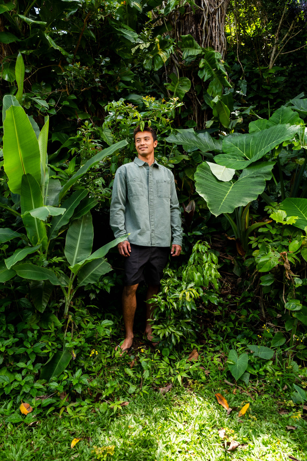 T&C Surf Designs Town Over Shirt - Gray Green